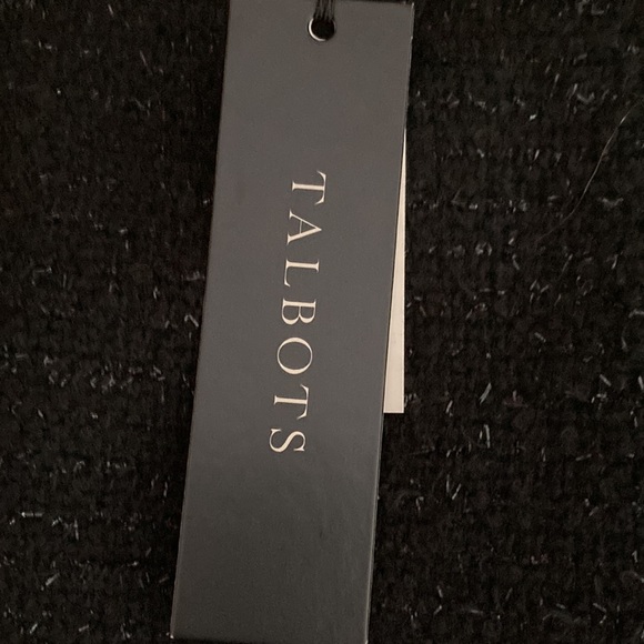 Talbots Black Shimmer Wool Blend Pencil Skirt - Picture 5 of 9